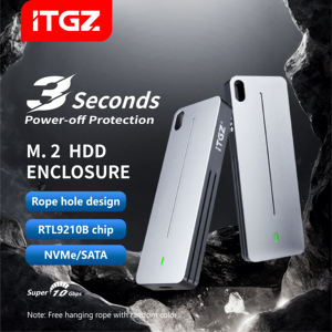 ITGZアルミニウムM.<span class=keywords><strong>2</strong></span> NVME/NGFF SSDエンクロージャUSB 3.<span class=keywords><strong>2</strong></span>デュアルプロトコルポータブルハードドライブケース10GBソリッドステートドライブ - Product Image 2