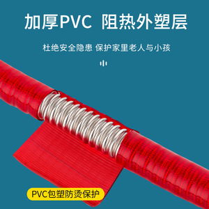 Tubo Corrugado de Acero Inoxidable 304, Manguera de Entrada de Agua de 4 Puntos para Uso Doméstico de Agua Fría y Caliente, Sección Redonda Soldada - Product Image 5