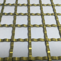 Grillage plat en acier inoxydable PVD, norme AISI, pour plafonds ouverts, couloirs d'hôtel et éclairage intégré