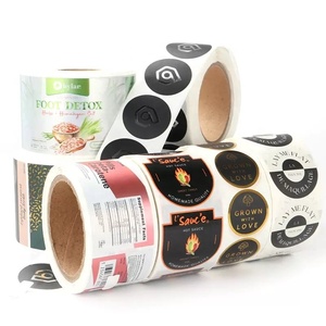 Etiqueta Adhesiva con Logotipo Personalizado, Impresión de Etiquetas Adhesivas de Vinilo Resistentes al Agua, Etiquetas Redondas de Papel, Etiquetas de Agradecimiento en Rollo, Etiquetas de Embalaje, Etiquetas Personalizadas - Product Image 6