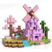 Cube Magnétique Carré À Faire Soi-Même Mon Monde Blocs de Construction Magnétiques Jouet d'Assemblage pour Enfants Puzzle de Blocs Magnétiques pour Enfants