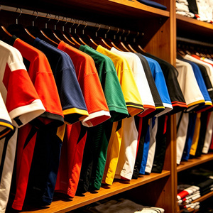 Maglie da Calcio Personalizzate di Alta Qualità per Uomo, Club Italiani, Traspiranti in Tessuto a Rete 100% Poliestere, Milan - Product Image 1