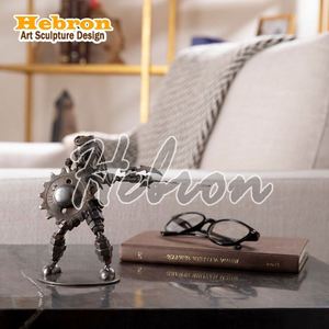 งานศิลปะโลหะเชิงนามธรรมที่สร้างสรรค์สำหรับตกแต่งห้องนั่งเล่น<span class=keywords><strong>ตู้</strong></span>วางทีวี & โมเดลเครื่องประดับโลหะงานฝีมือบนโต๊ะ - Product Image 6