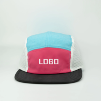 Gorra Snapback ajustable sin estructura con logotipo de fieltro bordado, gorra de camionero cortada con láser de campamento de 5 paneles para correr, pescar, Camping Unisex