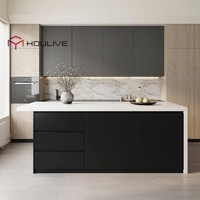 Ensemble de cuisine moderne modulaire de haute qualité avec évier, robinet et charnières – Écologique, couleur personnalisée, multifonctionnel pour appartement