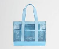 Sac de courses en filet de nylon personnalisé avec logo, grand format, pour le marché, les courses, les cadeaux ou la plage