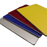 Revêtement décoratif en composite bois-aluminium de 3 mm, plaque ACM de 5 mm, feuilles de Dibond de 2 mm
