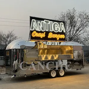 Camion de restauration mobile personnalisé Canche pour la vente de burgers en extérieur, idéal pour les entreprises - Product Image 1