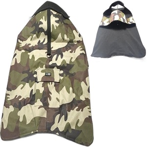Impermeable para Mascotas con Diseño de Camuflaje, Cubierta Protectora para Perros con Bolsillo para Paseos al Aire Libre - Product Image 1