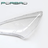 PORBAO pour GENESIS/COUPE 09-20 : Cache-phare transparent personnalisé pour voiture, couvercle de lentille de phare, verre de phare, caches de lampe