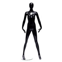 Mannequin femme noir brillant