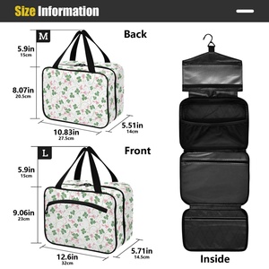 Custom Logo Large Capacity Zipper Fashionable Hanging Travel <b>Toiletry</b> Bag Women Cosmetic Wash <b>Storage</b> Travel Bag - Product Image 3