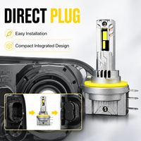 Phare LED tout-en-un SFIDA WM48 avec driver intégré, compatible Canbus, sans erreur EMC, super lumineux blanc 6000K