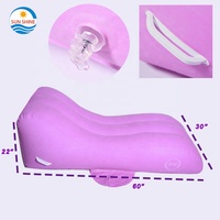 Chaise longue gonflable pliable de style européen moderne amour canapé d'air en tissu PVC soleil d'hôtel salon couples