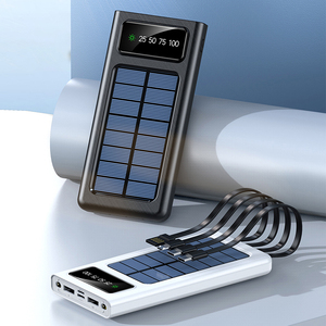 Vente chaude <span class=keywords><strong>banque</strong></span> d'énergie solaire 10000mAh Portable rapide sans fil filaire charge écologique haute capacité prêt pour le voyage - Product Image 2