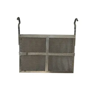Cesta de malla de ánodo de titanio galvanizada personalizada utilizada para chapado en cobre