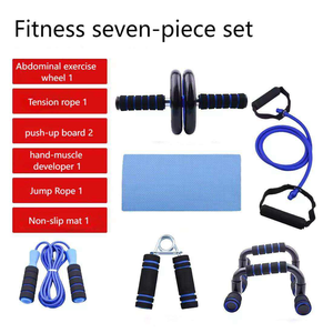 CZFIT Kit de rouleau abdominal 6-en-1 très vendu : Ensemble d'équipements d'entraînement à domicile pour l'entraînement des muscles <span class=keywords><strong>abdominaux</strong></span> des femmes avec barres de poussée - Product Image 2