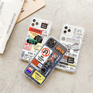 Coque de téléphone en TPU souple avec étiquette de code à barres rétro pour <span class=keywords><strong>iPhone</strong></span> <span class=keywords><strong>14</strong></span> 13 12 Pro 12 Mini 12 Pro Max 11 Pro 11 XS Max XR 8 7 Plus - Product Image 5