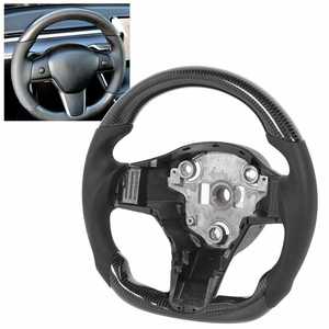 <span class=keywords><strong>Volant</strong></span> en Fiber de carbone pour Tesla modèle Y <span class=keywords><strong>2021</strong></span> 2022 nouveau - Product Image 5