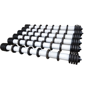 Neue Nylon-Förder rolle mit Gummiringscheiben-Rücklauf rolle für Förderer - Product Image 2
