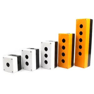 1 HOLE 2HOLES 3 HOLES 4 HOLES 5Holes YELLOW /WHITE Push Button Switch Control Station Protection Box