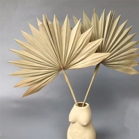 Arrangement de fleurs séchées fait main LUYI avec éventail en cattail et feuilles de fer - Décoration murale festive en forme de cœur