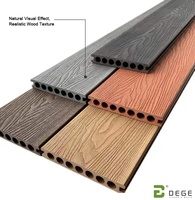 Plancher composite contemporain lisse, kit complet, facile à installer, résistant à l'humidité, pour extérieur