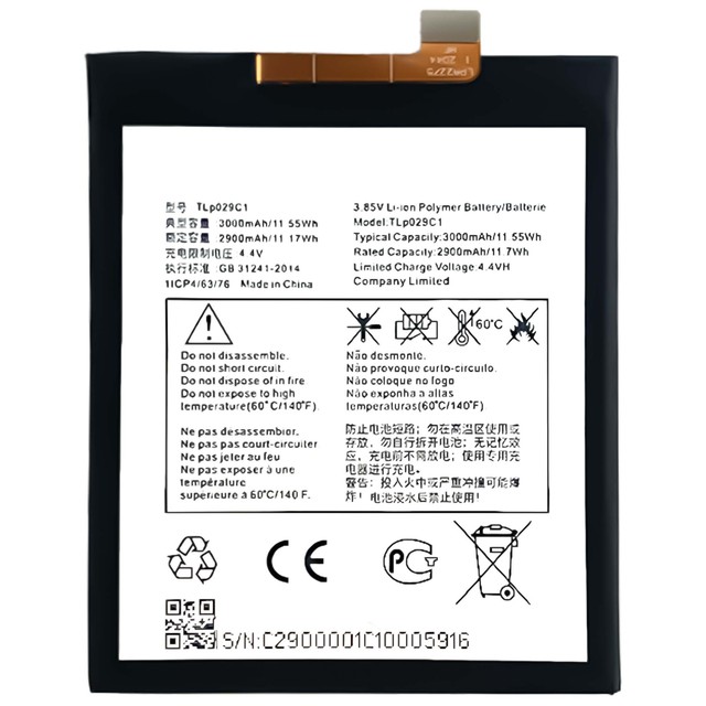 TLP029C1 100% Original Li-ion Polyer Rechargeable Mobile Phone Battery for BlackBerry KEY2 LE KEY2 LITE BBE100 Battery