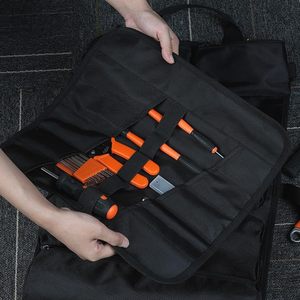 Durable Canvas Waist Bag Electricians Multifunctional Portable Tool Bag Zipper Closure Repair Installation Storage - Product Image 5