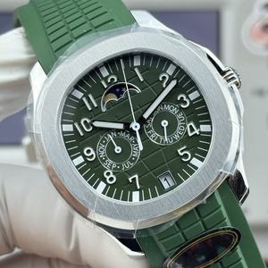 Montre mécanique multifonctionnelle 3K Designer Green Moonphase en acier inoxydable avec éclairage nocturne 39,9 mm, montre de sport et de loisirs pour homme - Product Image 3