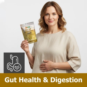 Factory Supply Oil of Oregano Softgels with Black Seed Oil <b>Supplement</b> Gut Health Digestion and Boosts Energy Clarity Softgels - Product Image 5