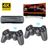 Console de jeu vidéo X2 Plus 4K Retro Game Stick HD Home avec 2 contrôleurs sans fil intégrés 30000 + jeux