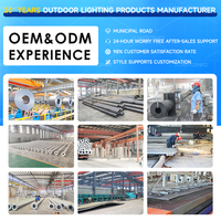 Poste de Luz Telescópico Octagonal de Acero Galvanizado de 9 m XINTONG