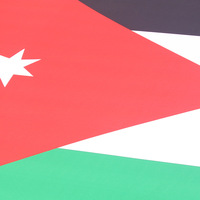Housse de capot de voiture avec drapeau national de la Jordanie, housse de moteur de voiture avec drapeau, vente en gros, tissu élastique personnalisé, vente directe d'usine
