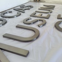 Letrero de Letras Grandes de Acero Inoxidable 316 Cepillado y Duradero |   Identificación Personalizada para Embarcaciones Marítimas, Uso Interior/Exterior, 3 Años