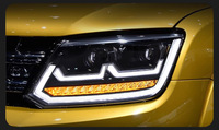 Feux de jour à LED LKS 6000K 8000 Lumens pour VW Amarok 2008-2020, phares de voiture à couleur modifiée, emballage en boîte