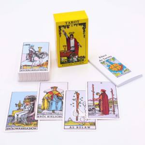 Elegante personalizado 12x7 Pastel Gold Foil Oracles para Waite Intuitivo Diseñado para uso familiar <span class=keywords><strong>Tarot</strong></span> Card - Product Image 1