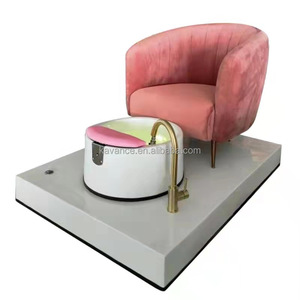 Ensemble de chaise de pédicure de luxe rose pour filles, repose-pieds de pédicure et manucure, vente en gros - Product Image 2