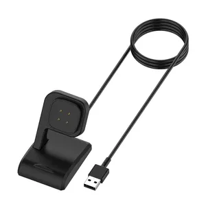 <span class=keywords><strong>Chargeur</strong></span> USB portable pour <span class=keywords><strong>Fitbit</strong></span> Versa 3/<span class=keywords><strong>Fitbit</strong></span> Sense, station de charge, câble de remplacement pour <span class=keywords><strong>bracelet</strong></span> intelligent - Product Image 1