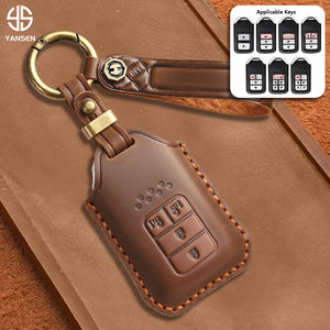 Cover per Chiave Auto 2025, Custodia per Telecomando <span class=keywords><strong>Honda</strong></span> Civic CRV <span class=keywords><strong>HRV</strong></span> Accord Pilot Fit Freed Vezel Odyssey 2018 2019 2020 2021 2022 - Product Image 1