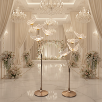 Lampadaire LED AC moderne pour mariage, en acrylique, écologique, avec éclairage d'ambiance, décorations lumineuses, lumières LED blanc chaud/froid