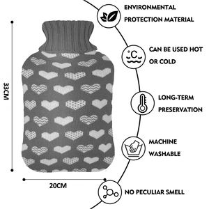 <span class=keywords><strong>Bolsa</strong></span> de <span class=keywords><strong>Agua</strong></span> <span class=keywords><strong>Caliente</strong></span> de Goma de Alta Calidad con Funda Tejida Extraíble, Venta Directa de Fábrica - Product Image 3