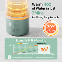 Robot culinaire électrique portable et rechargeable pour bébé avec écran LCD, alimentation USB, en acier inoxydable 316, maintien de la température constante pour le lait