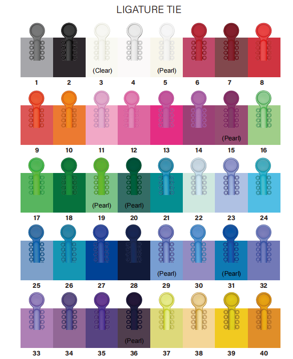 Ligature de couleur unique