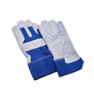 Gants de travail de sécurité en cuir de porc grainé, personnalisables, vente en gros directe usine, pour l'hiver, avec manchette caoutchoutée - Product Image 5