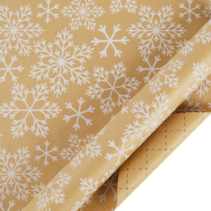 Wholesale Snowflake Matte Craft <b>Paper</b> Printed Christmas Wrapping <b>Paper</b> Roll Fruit Gift Packing <b>Paper</b> - Product Image 1