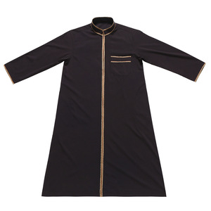 Nueva Moda Musulmana para Niños, Ropa Infantil, Túnica Árabe para Niños, Thobe Islámico con <span class=keywords><strong>Cremallera</strong></span>, Túnica Infantil - Product Image 4