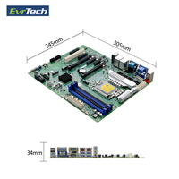 Processeurs Intel Core LGA1700 12e et 13e génération I3 I5 I7 I9 Xeon DDR4 128 Go X86 Chipset W680 Carte mère industrielle ATX