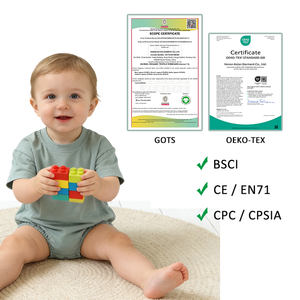 Venta al por mayor, listo para enviar: Peleles de burbuja rosas de manga corta lisos de talla grande para bebés niñas, ropa de verano. - Product Image 2