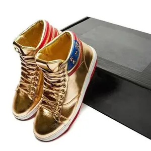 2024 özel altın yüksek Top Sneakers özel Logo ile spor ayakkabı yüksek kalite tenis Sneaker yürüyüş ayakkabısı